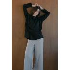 ショッピングフリル マノフ / MANOF オーバーサイズフリルカットソー - FRILLED LONG T-SHIRT