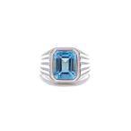 Yahoo! Yahoo!ショッピング(ヤフー ショッピング)ephemeral エフェメラル Gangster ring （blue topaz） ブルートパーズ ストーンリング