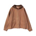 SALE 50%OFF JIEDA ジエダ 23AW DAMAGE DUCK HOOD SHIRT (BROWN) ダメージダックフーディー ダックジャケット ブルゾン