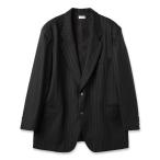 ショッピングSALE品 JIEDA ジエダ 25AW  WOOL TAILORED JACKET (BLACK) ストライプ ウール テーラードジャケット