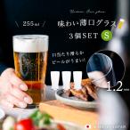 ビールグラス おしゃれ 255ml 3個入 食洗機対応 薄吹きビアグラスS 日本製