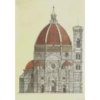 ポスター イタリアフィレンツェ大聖堂  I.F.I ラッピングペーパー 50×70 建築 DUOMO FIRENZE CR00A