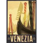 ポスター イタリア ヴェネチア I.F.I ポスター 50×70 VENEZIA GONDOLE CR035 インテリア