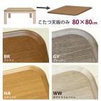 ショッピング正方形 こたつ天板のみ 80cm×80cm 正方形 交換用  木目柄 UV塗装 部品販売 こたつ板 爆買