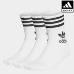 返品可 アディダス公式 アクセサリー ソックス・靴下 adidas ミッドカット クルーソックス 3足組