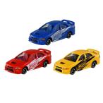 第15弾 組み立て工場 三菱 ランサーエボリューション IV 黒シート ボディ(青/赤/黄) 3台セット トミカ