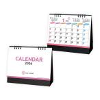 卓上カレンダー2026 オフィス用 B6 大きめ メモ欄付き 格安 景品 販促品 ノベルティ 卓上カレンダーペールトーンカラーズ大