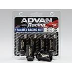 ＡＤＶＡＮ Ｒａｃｉｎｇ ＮＵＴ アドバンレーシング ナット Ｍ１２Ｘ１．５０ Ｈ１７ ブラック ４個１セット