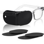 眼帯 めがねア 2枚入 アイパッチ 斜視 イパッチ メガネカバー アイマスク メガネに固定する 眼鏡 弱視矯正 視力矯正 大人用子供用 保護