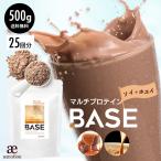 プロテイン BASE 500g 25回分 マルチプロテイン 女性用 プロテイン ソイプロテイン ホエイプロテイン置き換え 美容 ダイエット Y