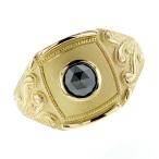 ブラックダイヤモンド メンズリング 0.50ct〜 ローズカット 18金 K18 鑑別書付 ブラックダイヤ ダイヤモンド ダイヤリング メンズ リング 男性