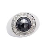 ブラックダイヤモンド メンズリング 3.253ct プラチナ Pt 鑑別書付 ブラックダイヤ ダイヤモンド ダイヤリング メンズ リング 男性