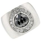 ブラックダイヤモンド メンズリング 3.133ct ファンシーカット プラチナ Pt 鑑別書付 ブラックダイヤ ダイヤモンド ダイヤリング メンズ リング 男性