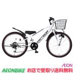 【8/1〜8/25クーポン利用で1100円OFF】【お店受取り送料無料】メテオストリームG ホワイト 外装6段変速 22型 子供用自転車