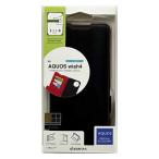 AQUOS wish4 薄型手帳ケース サイドマグネット カード3枚 BK×RD