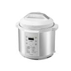 電気圧力鍋 6.0L PC-EMA6-W ホワイト アイリスオーヤマ 時短 レシピブック付き 大容量 レシピブック付き 低温調理 簡単