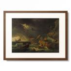 クロード・ジョセフ・ヴェルネ Claude Joseph Vernet 「Stormy Sea with sinking ship. 1740s」