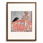 ピエール・ボナール Pierre Bonnard 「The red-chequered Tablecloth or The Dog's Dinner」