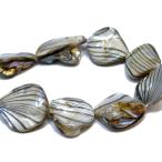 Yahoo! Yahoo!ショッピング(ヤフー ショッピング)【AFP】 シェルビーズ　スクエア型　四角　模様入り　6個入　shell-74