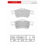 ショッピングFERODO FERODO ブレーキパッド DS2500 ルノー メガーヌ2 ルノー・スポール 2.0 04〜10 MF4R2 ATE リア FCP1540H