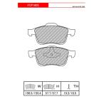 ショッピングFERODO FERODO ブレーキパッド DS2500 アルファロメオ スパイダー (939系) 2.2 JTS 06〜11 93922S - フロント FCP1805H