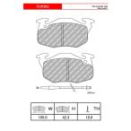 FERODO ブレーキパッド DS2500 シトロエン サクソ (シャンソン) 1.6 SX V-SX 97〜99 S8NF BENDIX フロント FCP393H