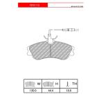 ショッピングFERODO FERODO ブレーキパッド DS PERFORMANCE シトロエン クサラ (N6系) 2.0 ブレーク 98〜01 N6RFW LUCAS フロント FDS1112