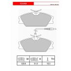 ショッピングFERODO FERODO ブレーキパッド DS PERFORMANCE ルノー メガーヌ1 クーペ 2.0 16V 96〜02 AF7RD2/AF7RD - フロント FDS406