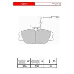 ショッピングFERODO FERODO ブレーキパッド DS PERFORMANCE アルファロメオ 164 3.0 V6 FF 87〜98 164系 - フロント FDS565