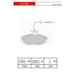 ショッピングFERODO FERODO ブレーキパッド DS PERFORMANCE シトロエン クサラ (N6系) 2.0 VTS 98〜01 N6RFS - フロント FDS1063