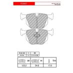 ショッピングFERODO FERODO ブレーキパッド DS PERFORMANCE マセラティ クアトロポルテ 2.8 V6 94〜00 QP6/MQ - リア FDS857
