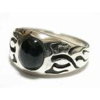 シルバーアクセサリーリングブラックオニキス