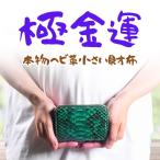 本物 へび革 小さい財布 ＼12万円が83%OFF／ ダイヤモンドパイソン×栃木レザー 超金運 金色のファスナー財布 キャッシュレス時代のおとなの非常用小さい財布