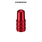 TOKEN TK3292 FVバルブキャップ レッド  2コ）