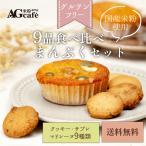 ショッピング米粉 グルテンフリー AGカフェ 9品食べ比べまんぷくセット 送料無料 米粉専門店 小麦粉不使用 お菓子 クッキー サブレ マドレーヌ 個包装