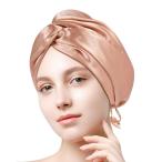 OLESILK シルク ナイトキャップ シルク ヘアキャップ シルクキャップ 70%マルベリーシルク 30%サテン 二重生地 紐付き サイズ