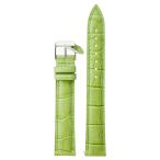 Diloy 腕時計 ベルト 18mm 本革 ロングサイズ レザー バンド 379EL Superior グリーン