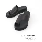 アトリエブルージュ ATELIER BRUGGE トングサンダル プラットフォーム 厚底 ダークブラウン レディース