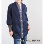 MARECHAL TERRE マルシャルテル ロングカーディガン 布帛xニットドッキング レディース zmt255kn514