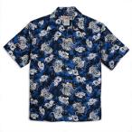 HULA KEIKI リトルドラゴン柄  アロハシャツ フラケイキ　メンズ　レディース　ハワイアン 半袖 コットン100% HK-101