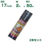 (個人宅配送可能)シンセイ バードネット 17mm目 2m×50m 2本セット (防鳥ネット)(鳥害対策)(鳩)(カラス)(防鳥網)(農業用)(園芸用)(農業資材)(家庭菜園)(200cm)