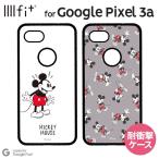 ディズニー Google Pixel 3a 耐衝撃ケース IIIIfi+ ストラップホール付 PC+TPU ハイブリッド ミッキーマウス キャラ グッズ DN-622