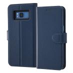 Galaxy S8 手帳型ケース シンプル マグネット 手帳型ケース シンプル レイアウト ray-out RT-GS8ELC1/DN RT-GS8ELC1-DN