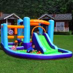 ショッピングプール すべり台 大型プール 滑り台 トランポリン エアー 遊具 アスレチック###エアスライダ82001###