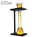 ハーフヤードグラス 木製スタンド付き 450ml ビールグラス ビアグラス パブ###ヤードグラス7984###