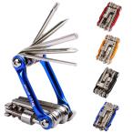 自転車工具セット ミニ 多機能 11種類 工具 マルチツール