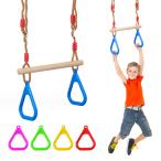 吊り輪 鉄棒 子供 ぶら下がり ブランコ 体操 トレーニング 子ども つり輪###吊り輪セットMBDH-###