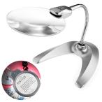 拡大鏡 ルーペ スタンド LEDライト付