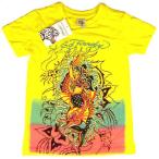 エドハーディー Tシャツ 男の子 女の子 2-7才 半袖 マーメイド/イエロー Ed Hardy Kids Baby エド ハーディー EDHARDY 0004