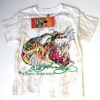 エドハーディー Tシャツ 男の子 女の子 2-7才 半袖 タイガー/ホワイト 5BG206DTGR Ed Hardy Kids Baby Tiger Marble EDHARDY 0021